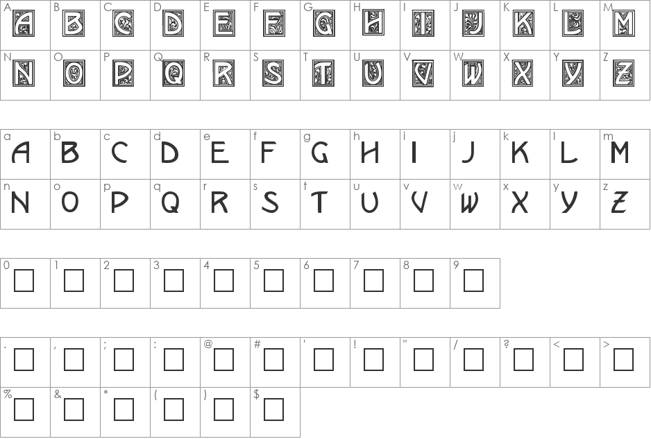 PT Letterbook font character map preview