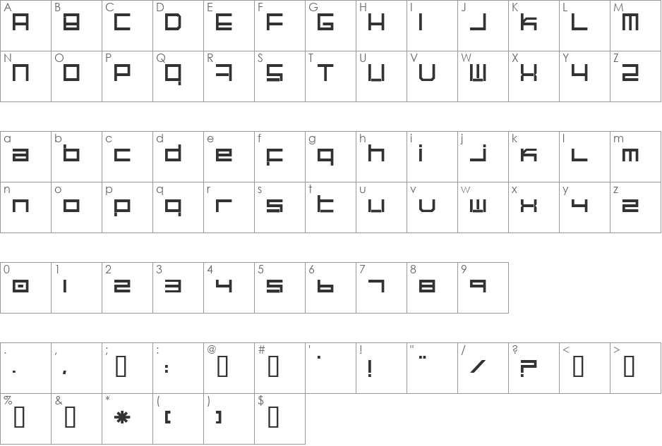SmartAIExpansion font character map preview