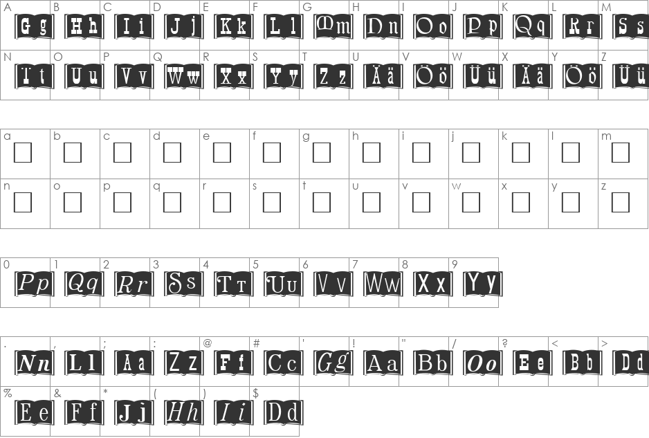 SpecimenBook.fog font character map preview