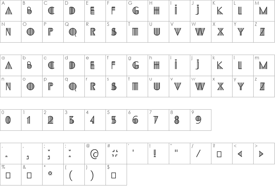 SS_Adec2.0_initials font character map preview