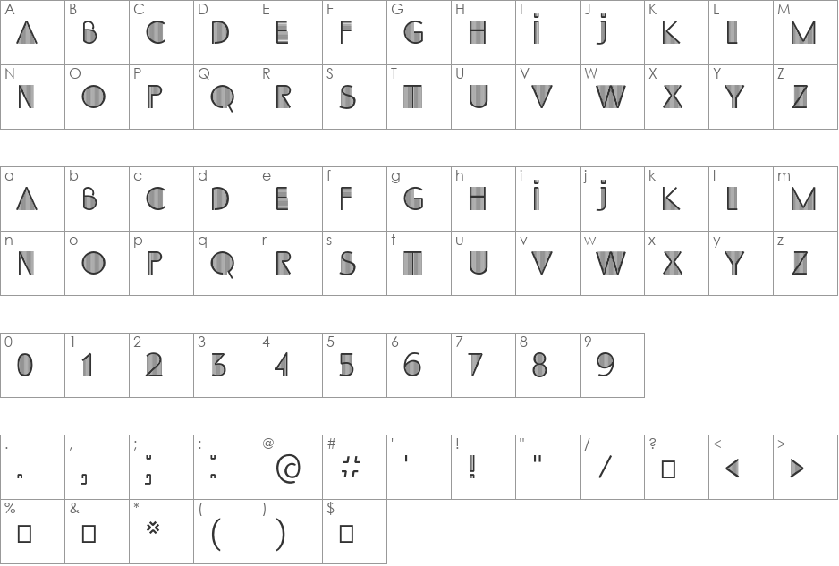 SS_Adec2.0_text font character map preview