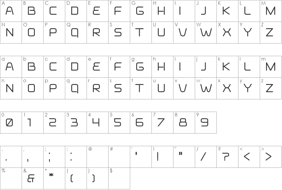 ss_vivas font character map preview