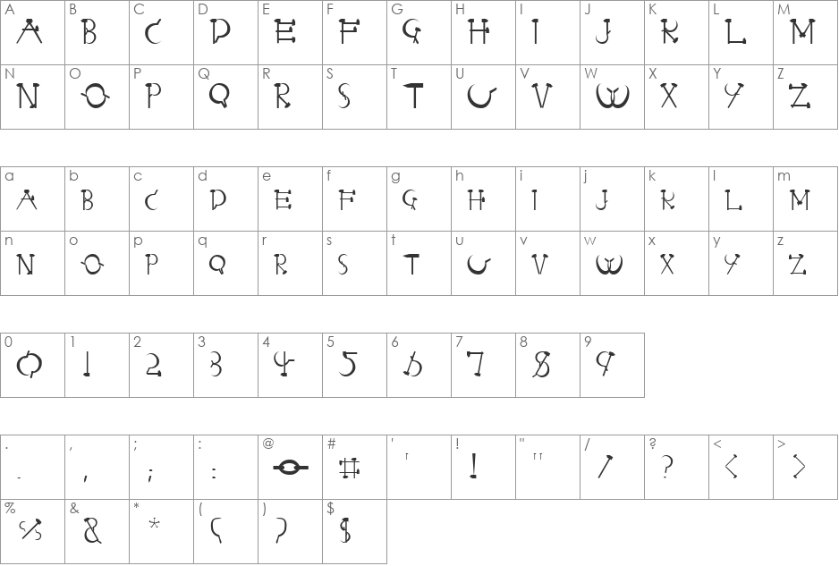Stalingrad.fog font character map preview
