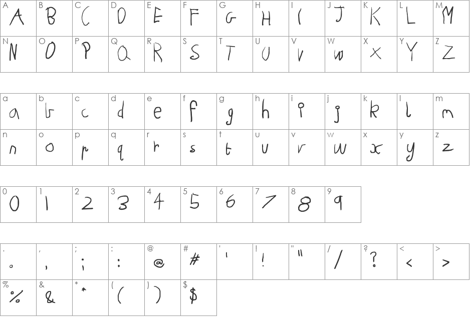 Still 6 but almost 7 font character map preview