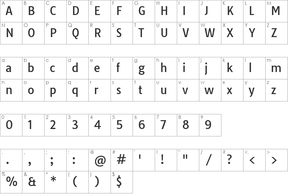Tauri font character map preview